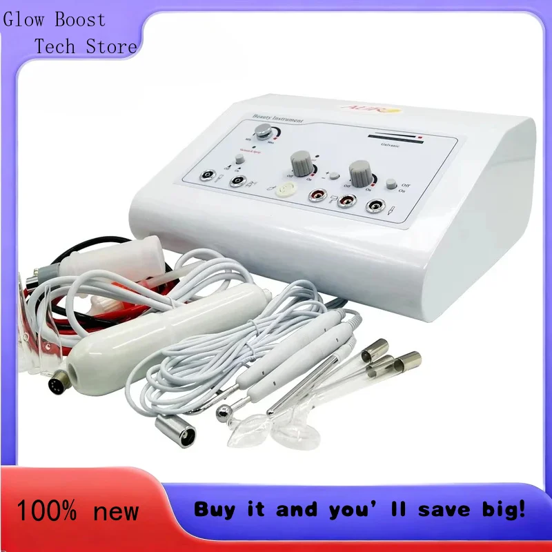 

Glow Au-303A Вакуумная гальваническая красота 4 в 1, высокочастотный портативный усилитель