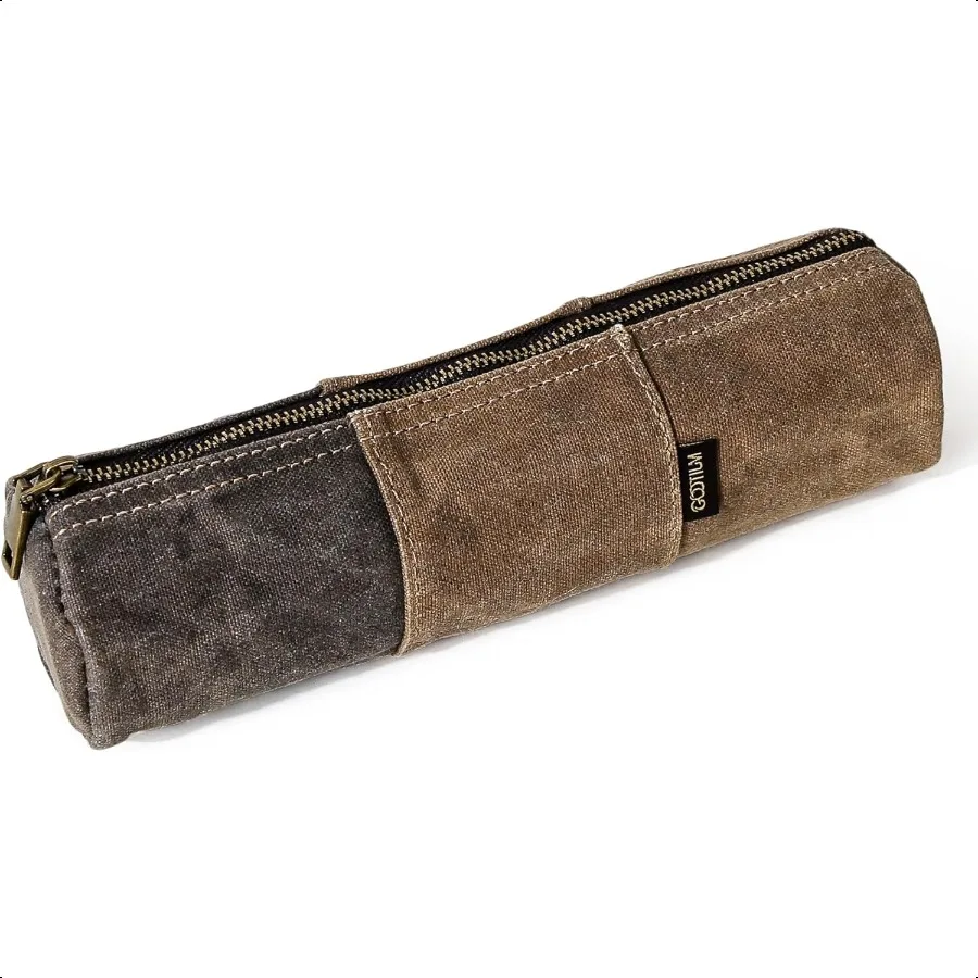 مشمع قماش قلم رصاص الحقيبة خمر انغلق منظم قرطاسية للأقلام أقلام الرصاص والاكسسوارات اليدوية متعددة الأغراض فائدة Cas