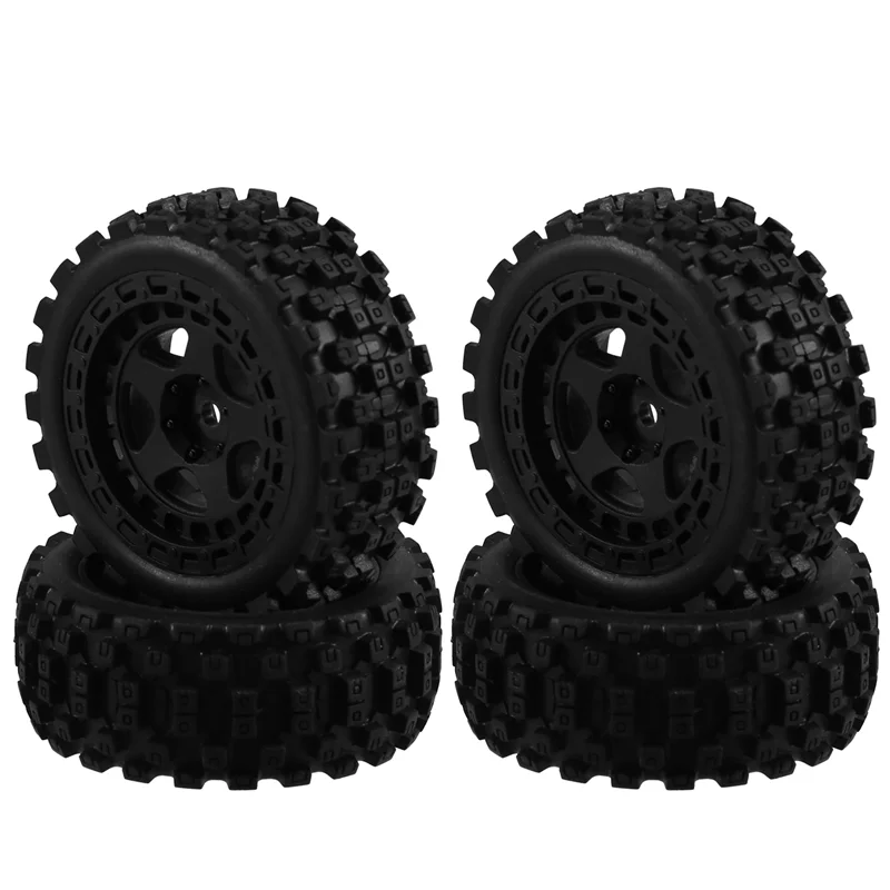 

4Pcs Rubber Tire Tyre For ARRMA1/18 2S TYPHON GROM RC Car Upgrade Parts Accessories