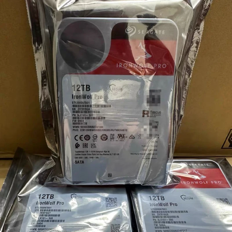 

FOR Seagate IronWolf Pro-12TB (ST12000NT001) Hard Drive 7200 RPM 256MB HDD SATA 6Gb/s