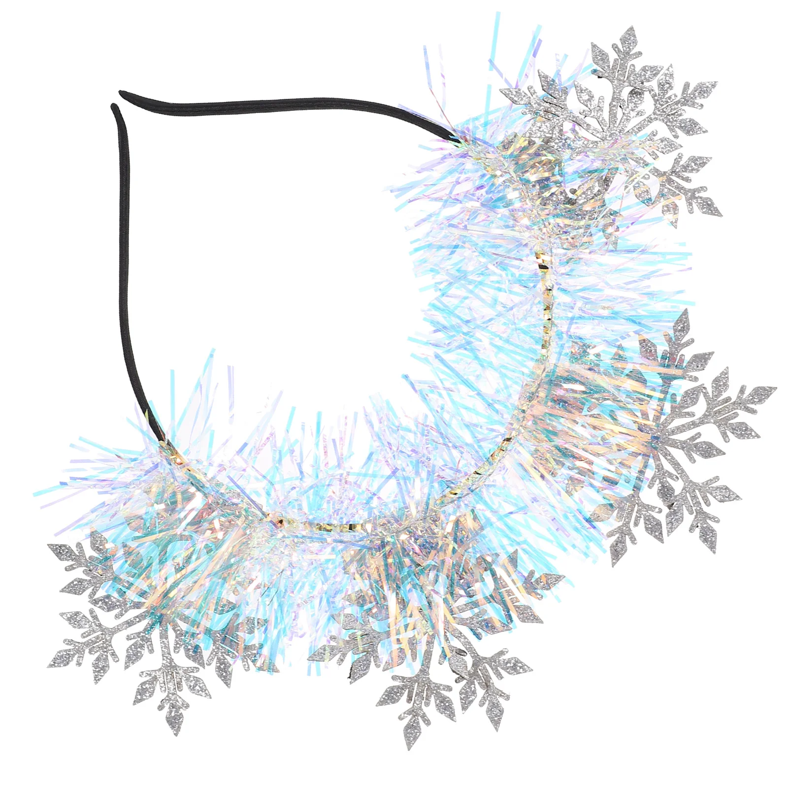 رقاقات الثلج عقال بريق عيد الميلاد هيرباند للنساء ديكور حفلة إكسسوارات الشعر ندفة الثلج هيرباند هدية عيد الميلاد