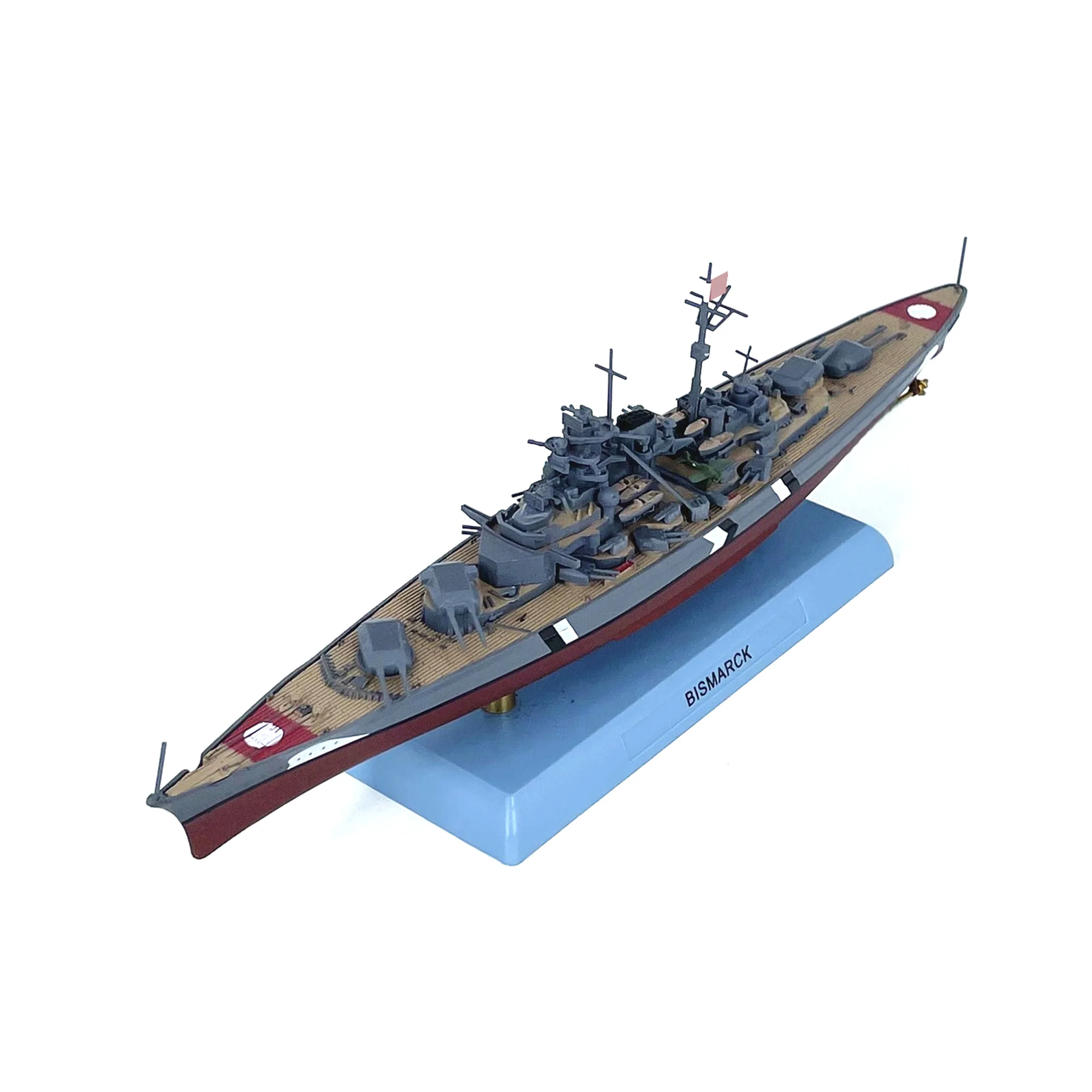 1: 1000 German Bismarck battleship model (hull alloy) static finished model