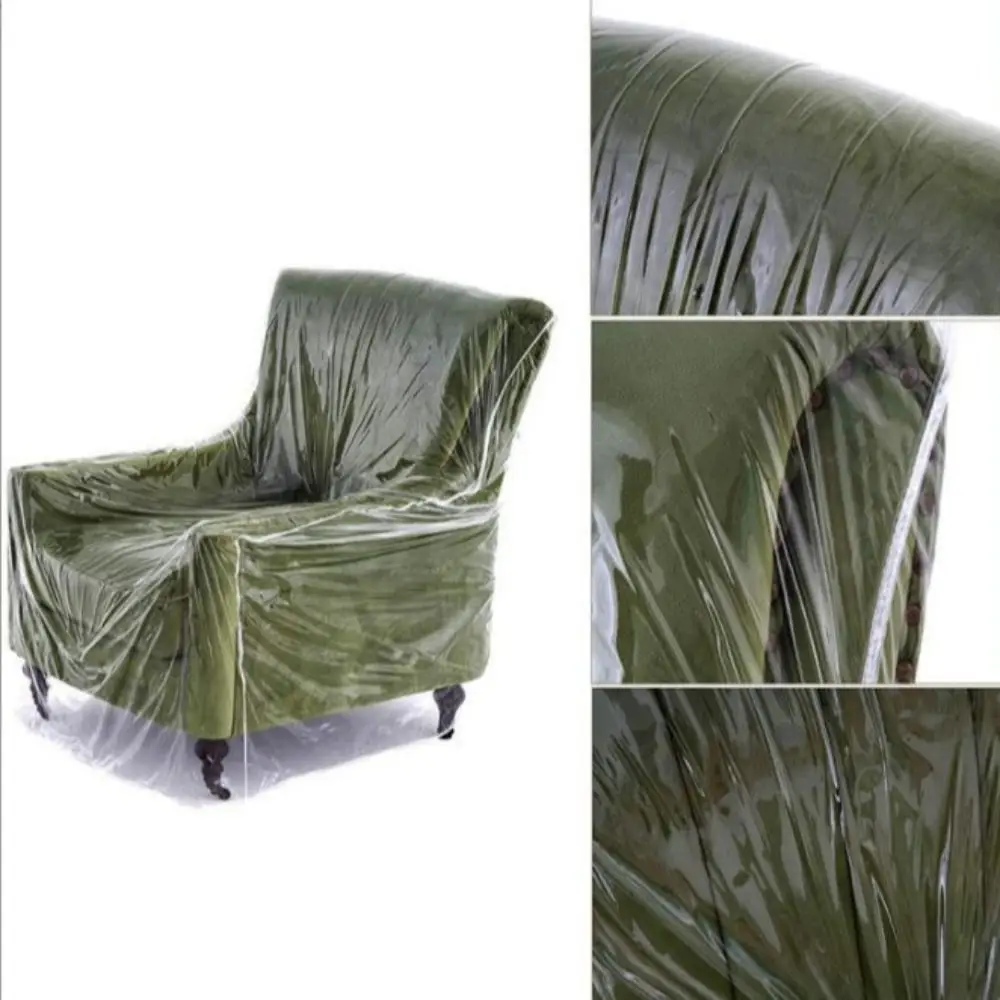 Plastic Recliner Chair Cover Waterproof Transparent Sofa Slipcover Anti-fouling Wear-resistant Armchair Slipcover Living Room