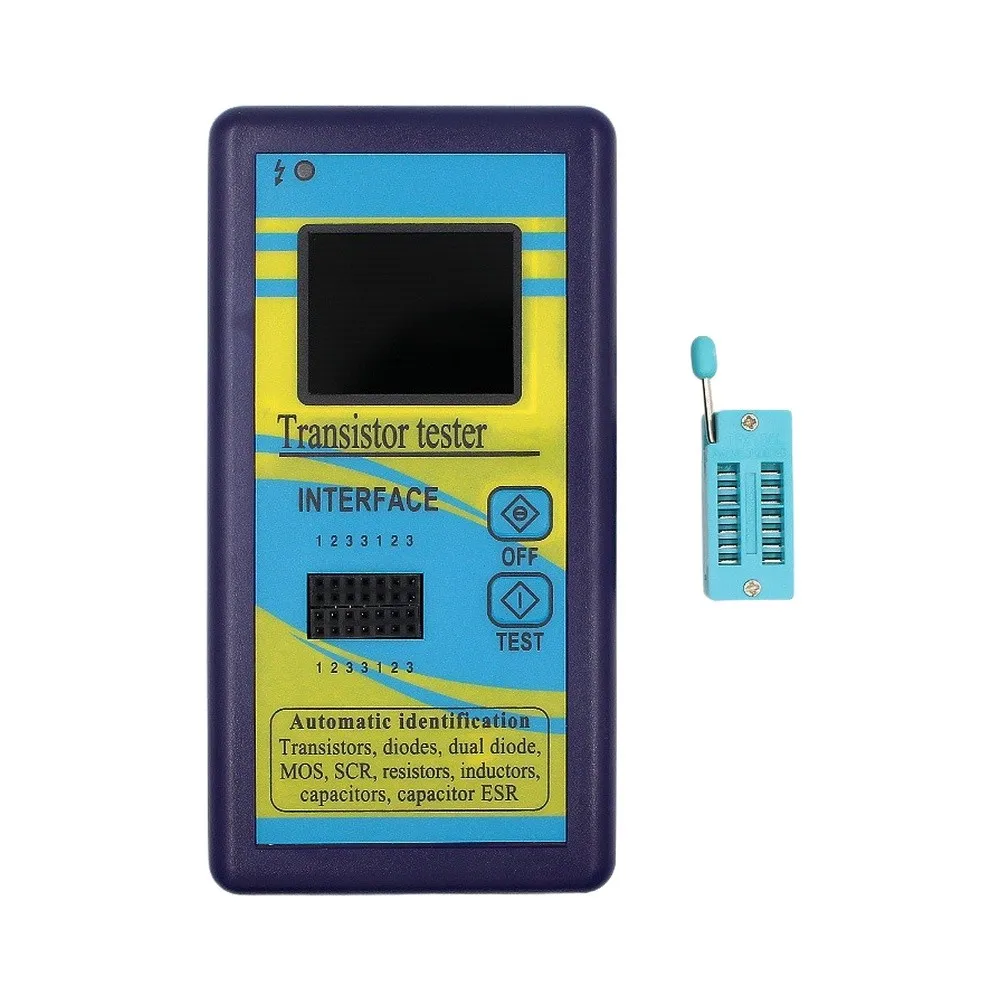 Portable Transistor Tester With 1.8 Inch Color LCD For Auto Detecting NPN/PNP Diode Capacitor Inductor Electronic Tool