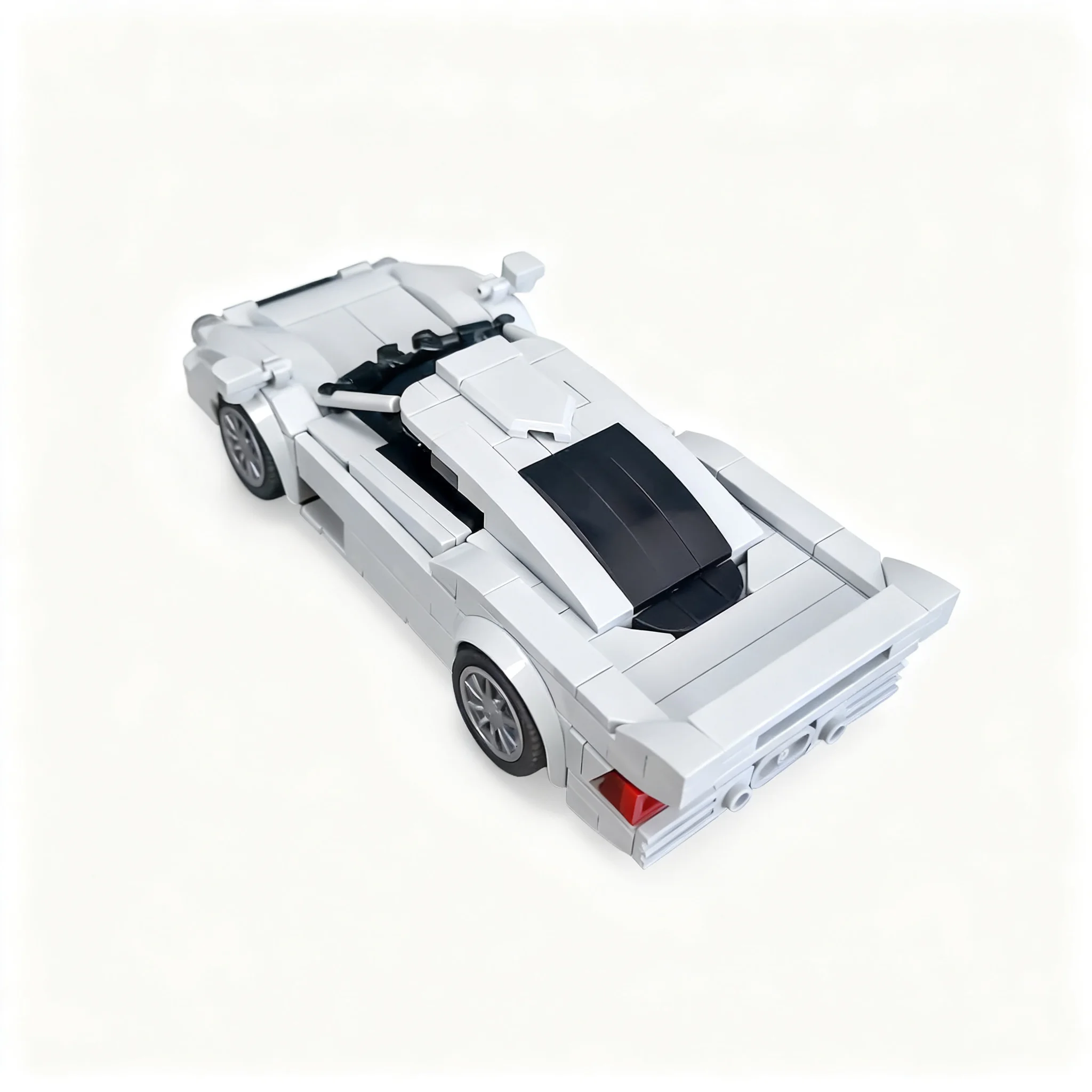 371pcs MOC Mercedesees Benz CLK GTR Strassenversion City Champions Model Building Blocks Architecture Christmas Gift Toys Art view 6