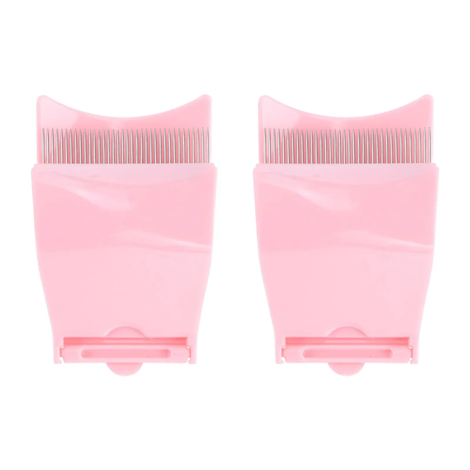 

2PCS Eyebrow Comb Folding Steel Needle Brow Comb Portable Steel Needle Brow Comb Compact Brow Row Comb Practical Eyebrow