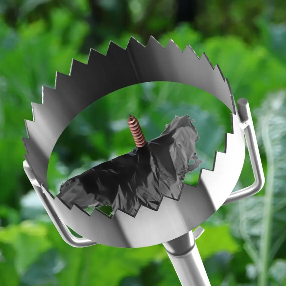 1 szt. Metalowa ściółka dziurkacz sadzenie warzyw rolniczy łamacz folii folie z tworzyw sztucznych przebicie niezbędne w ogrodnictwie