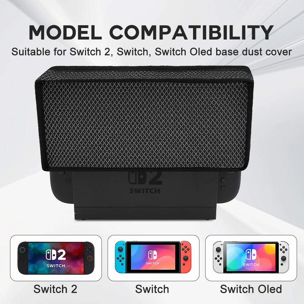 For Switch 2/Switch OLED Dust Cover Game accessories Anti Scratch Dust Guard Heat-Dissipating Cover for Switch 2 Console Base