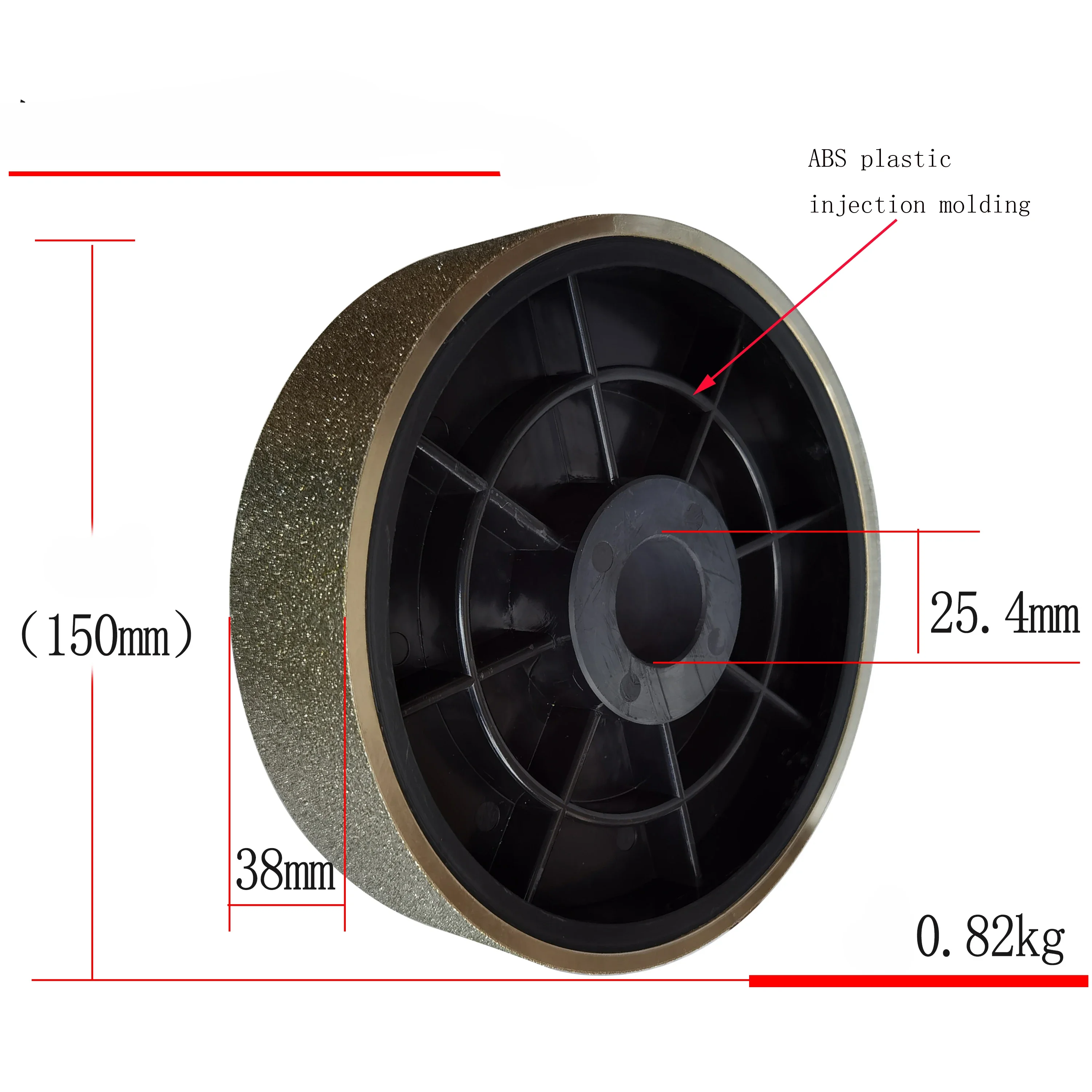 

Diamond Abrasive Grinding Wheel for Alloy Steel Ceramic Glass Jade Grinding Parallel grinding wheel 150x38x25.4