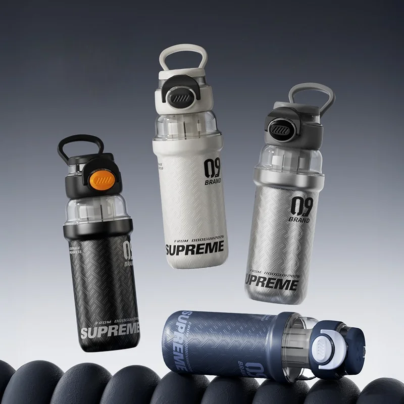 Stainless Steel Sports Water Bottle Thermal Tumble Jumping Large Capacity Cup Fitness Riding Vacuum Flask forOutdoor Activities
