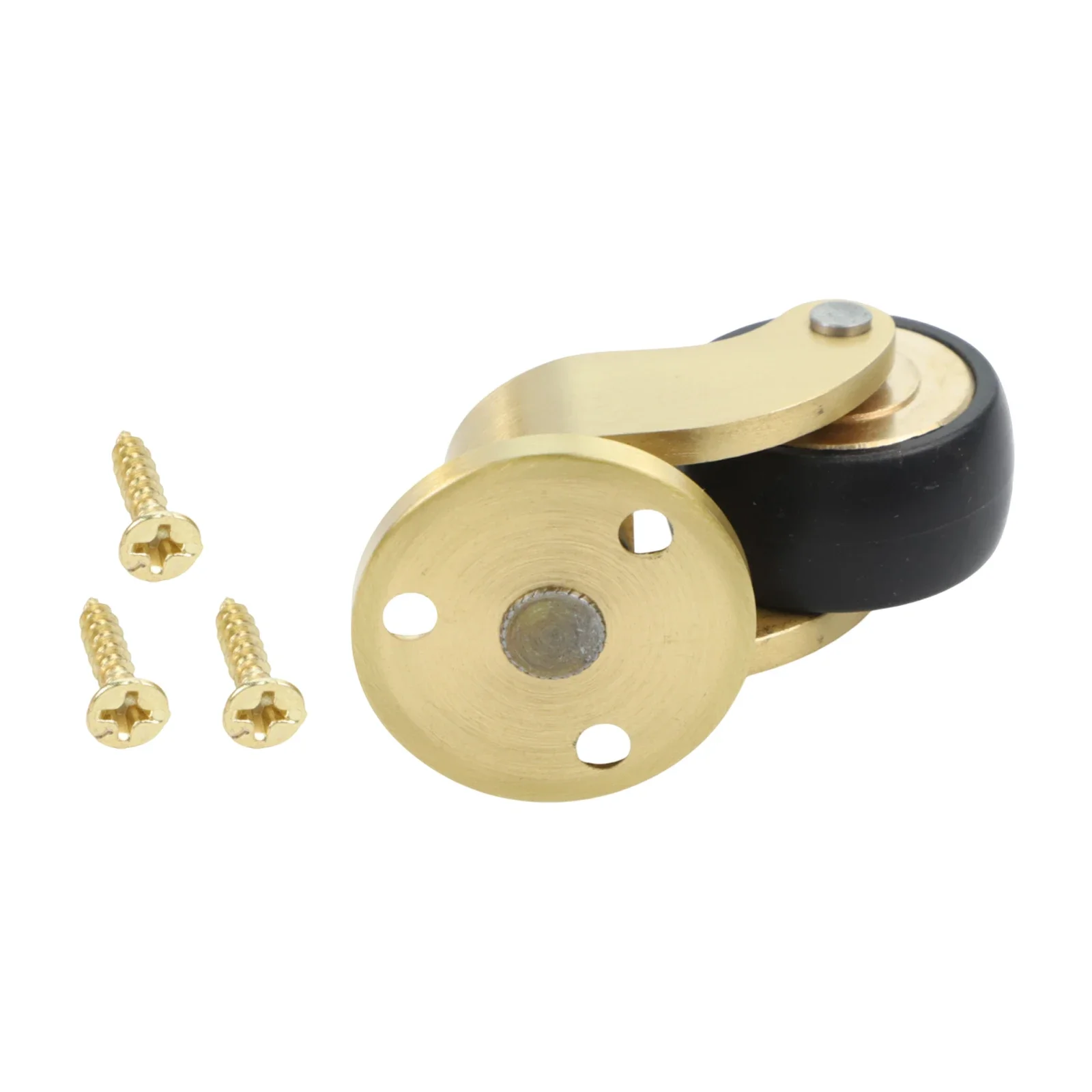 Furniture Accessory Total Height 3.9cm Brass Caster Wheels Versatile Applications Aesthetic Appeal Easy Repositioning