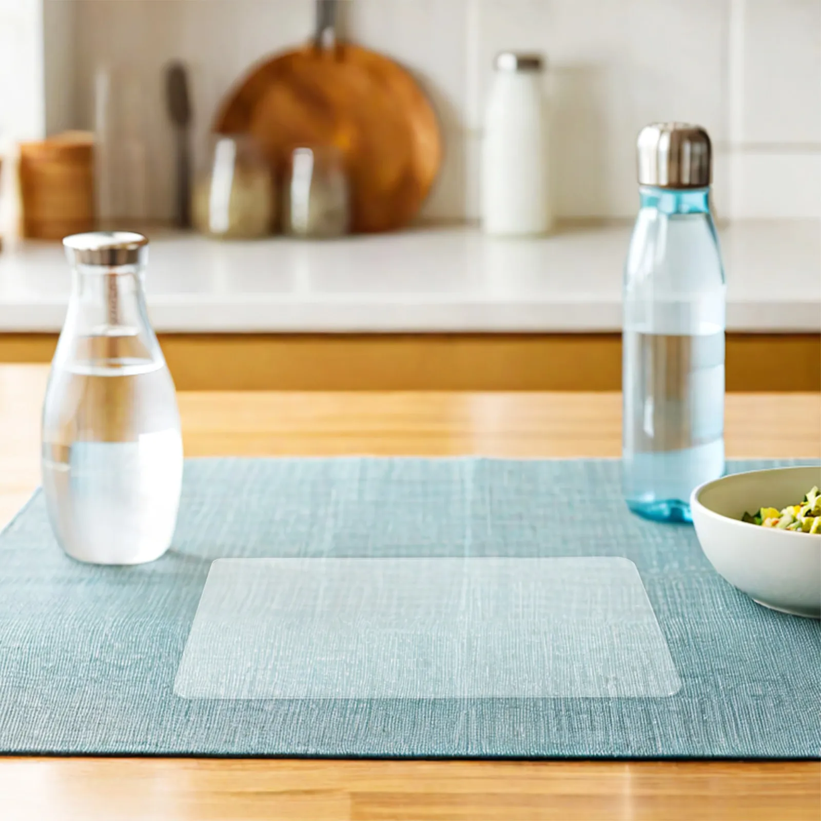 Clear Glass Chopping Board Tempered Transparent Cutting Board for Kitchen Countertop Easy Clean Nonporous Smooth Edges Versatile