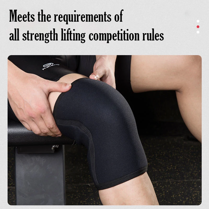 1 Pair 7mm Neoprene Sports Kneepads Compression Weightlifting Pressured Crossfit Training Knee Pads Support Custom Logo