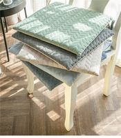 Japanese Cotton Chair Cushion Square Thick Nordic Dining Chair Cushion Anti Slip Office long Sitting Soft Cushion 45CM Home Seat
