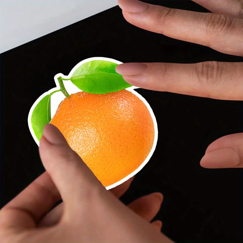 

2 шт. виниловые наклейки с изображением мандарина | Праздничные декоративные наклейки, устойчивые к царапинам и водонепроницаемые, для автомобилей, ноутбуков, чемоданов и многого другого