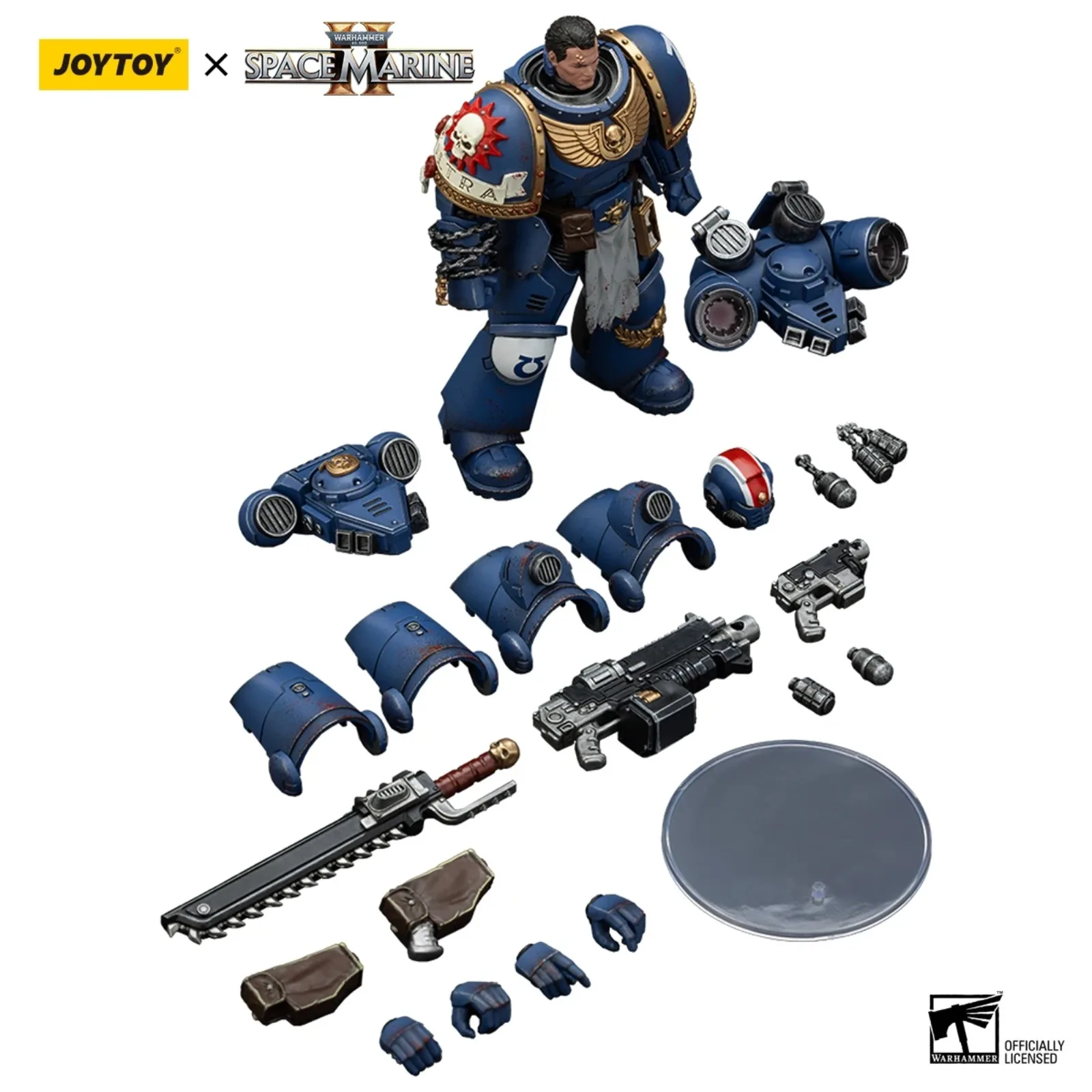 조이토이 워해머 40k 1/18 액션 피규어 울트라마린 중위 티투스 컬렉터 에디션 애니메이션 군사 모델