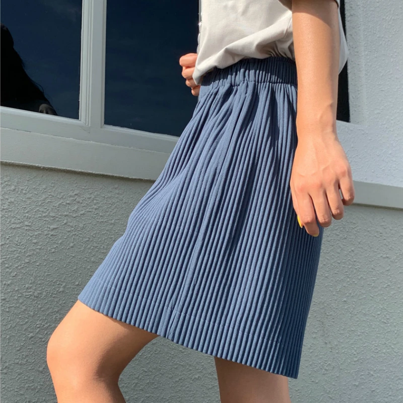 Shorts Women Summer Solid Ice-silk Drape High Waist Hot Sale 5XL Loose Korean-style Casual All-match Wide-leg Students Ulzzang