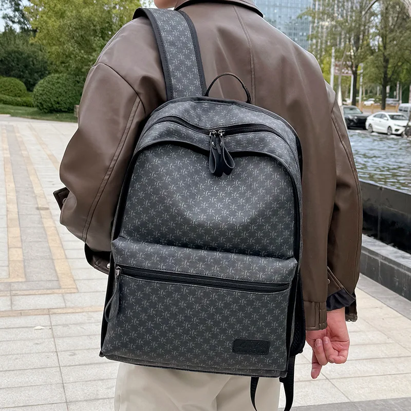 2026 Trendy Korean Style Backpack, Checkerboard Pattern Casual Rucksack, Large Capacity Travel & Commuter Laptop Bag