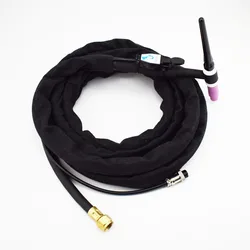 Air Cooled Gas Power Incorporated TIG Welding Torch Flexible Head Neck WP-17F 150Amps 4M Gun M16*1.5 Hose Cable