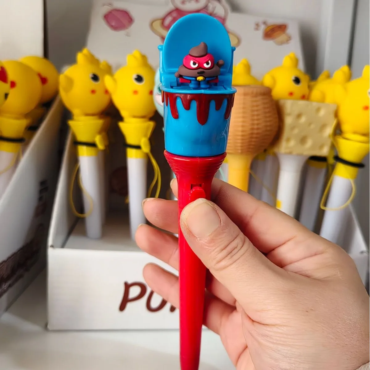 

2pcs New Toilet Poo Cute Pen Spoof Fun Decompression Ballpoint Pens for Writing Office Supplies