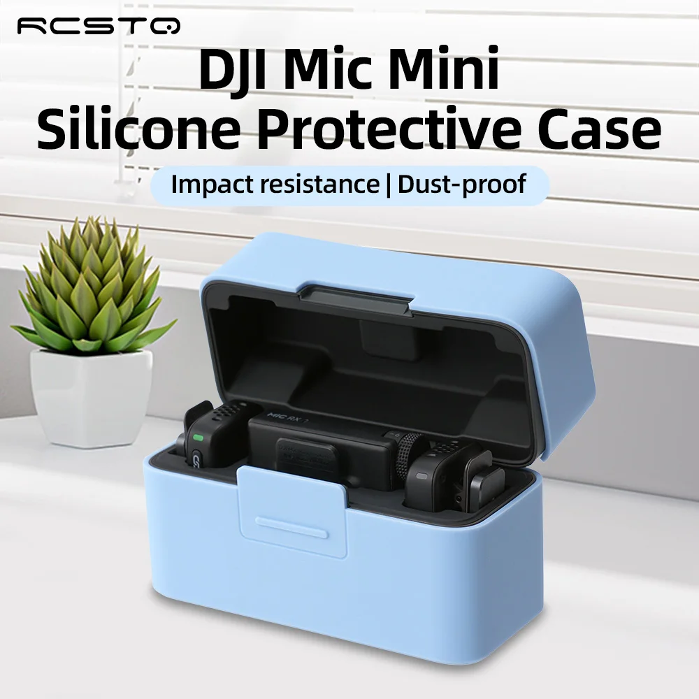 RCSTQ For DJI MIC MINI Silicone Case Protect the Mic Mini from Scratches Fully Enclosed Design for More Thorough Dust Prevention