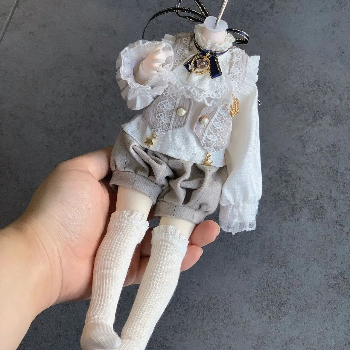 Conjunto de Ropa para Muñeca de 30 cm, Traje de Príncipe Elegante para Muñeca BJD, Accesorios de Juego para Casa de Muñecas, Sin Muñeca