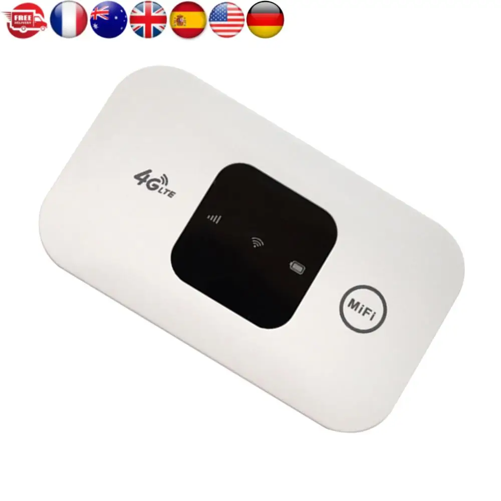 

Карманный Wi-Fi-маршрутизатор 4G, портативная мобильная точка доступа, беспроводной модем 150 Мбит/с, широкополосный доступ 2100 мАч со слотом для SIM-карты, широкий охват