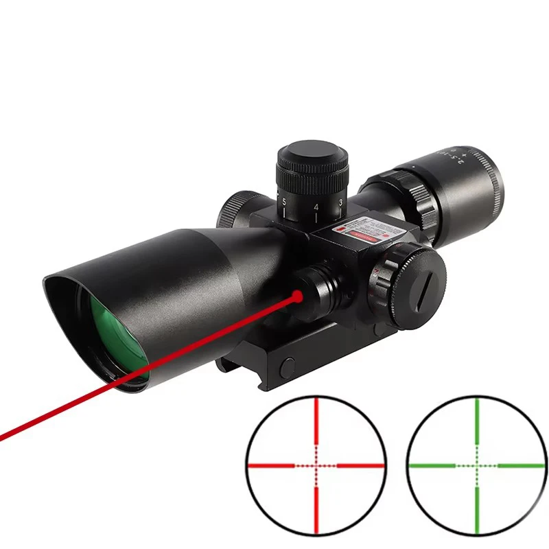 2.5-10X40 Rifle Scope red green Illuminated Sight Scope Hunting Optics Air Gun Scope