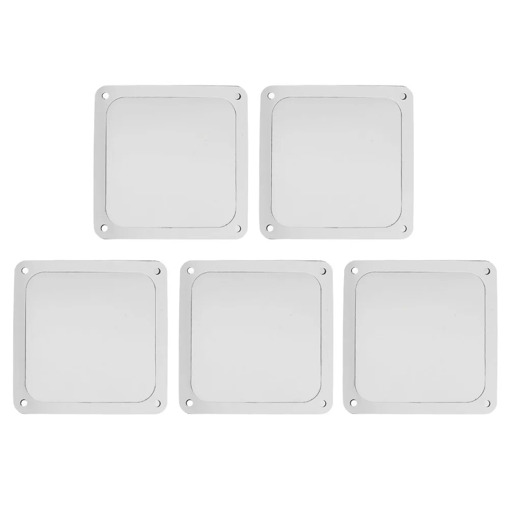 

5 шт. практичных пылефильтров для вентиляторов ПК 120x120 мм, прочные нейлоновые сетчатые фильтры, простая установка, для кулеров ПК, блоков питания