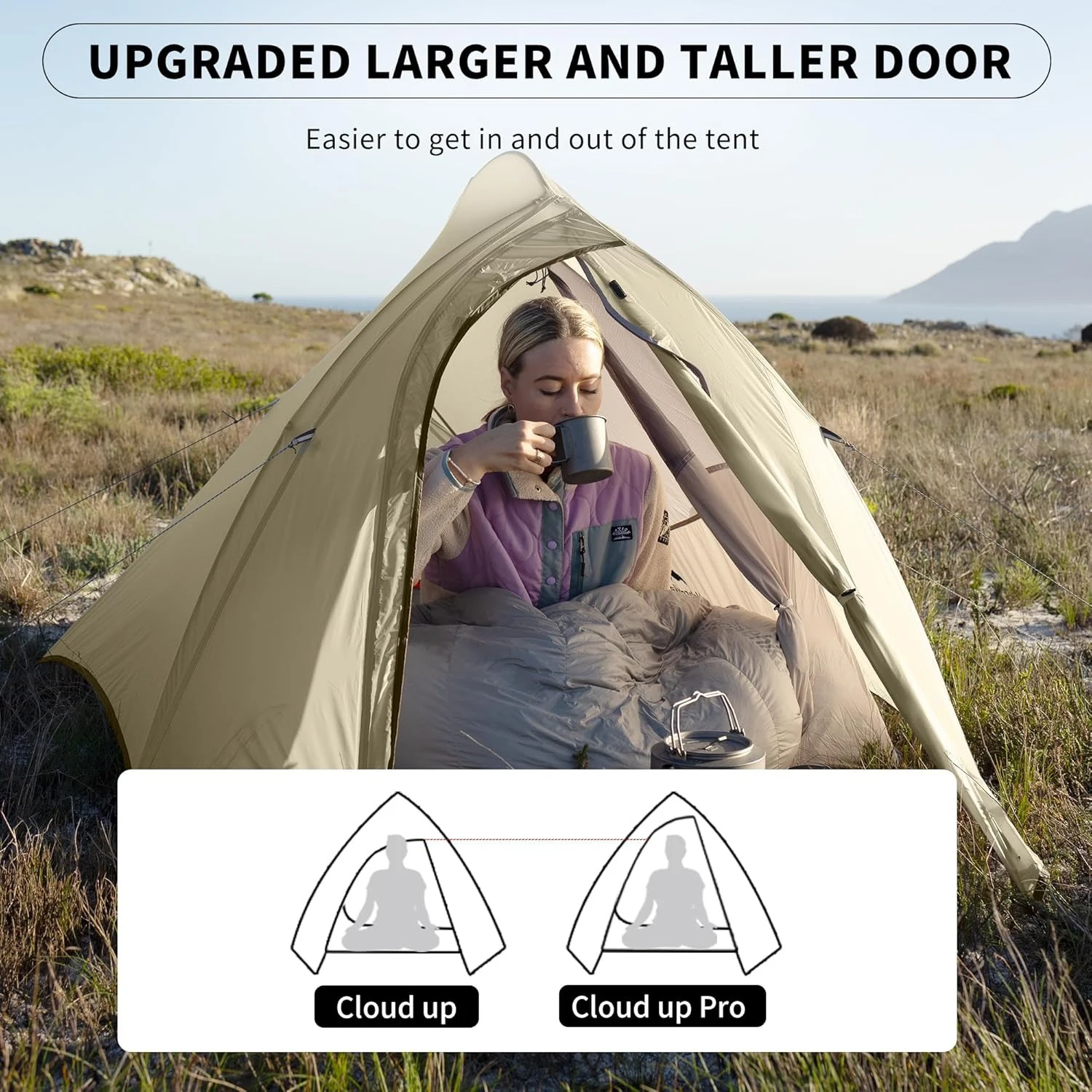 Naturehike Tent Cloud Up Mongar Star River 2 Person Camping Tent Ultralight Backpacking Tent Hiking Travel Tent With Free Mat
