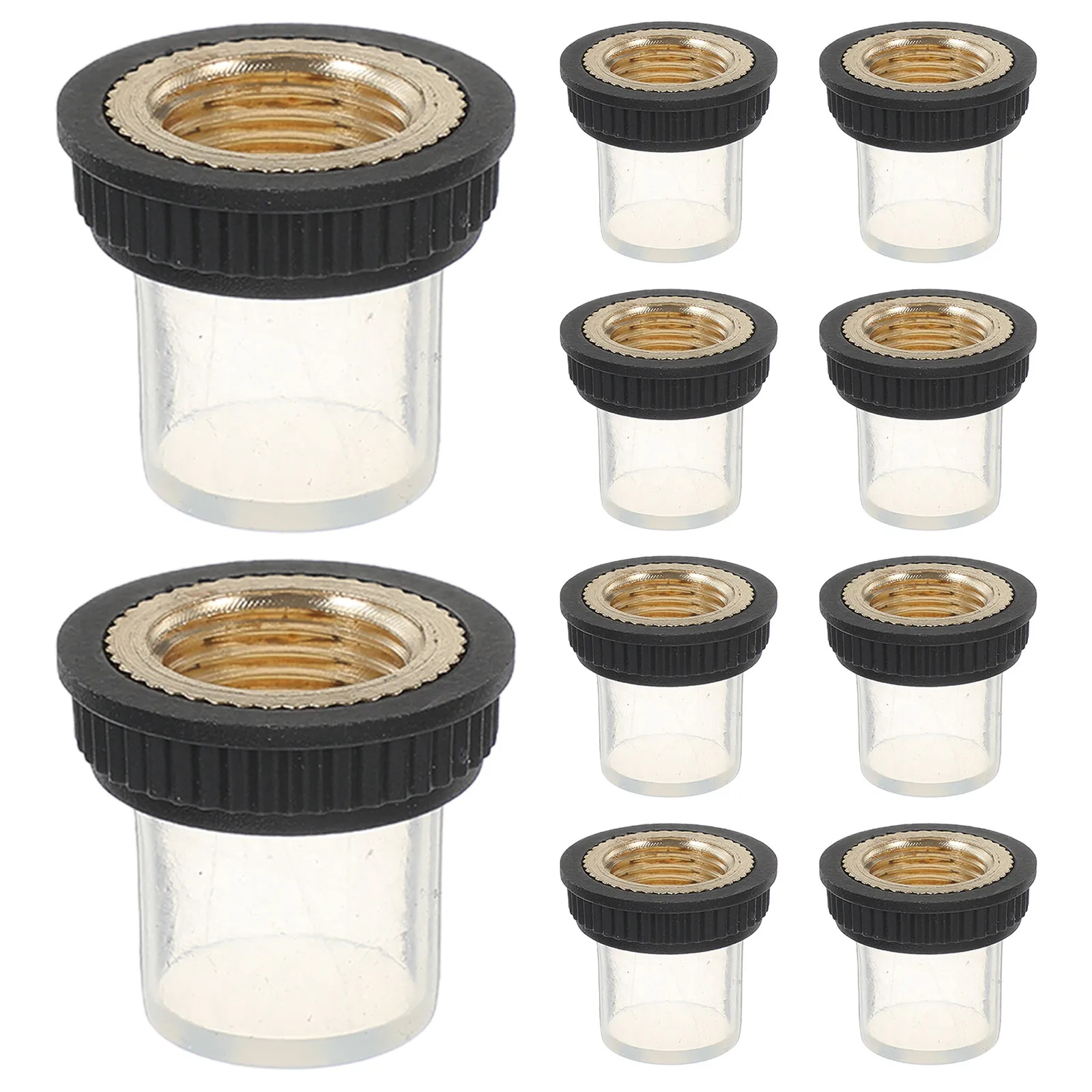 10pcs Silicone Circuit Breaker Dust Cover 10mm Inner Thread Protective Boot for Panel Mount Breaker Cap Waterproof Flat Head