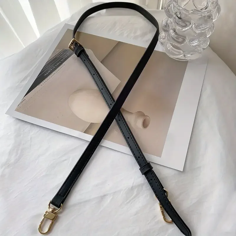 1pc Adjustable Solid Color Classic Imitation Cow Bag Replacement Shoulder Strap, Light Brown, for Handbag or Purse,Bag Accessory