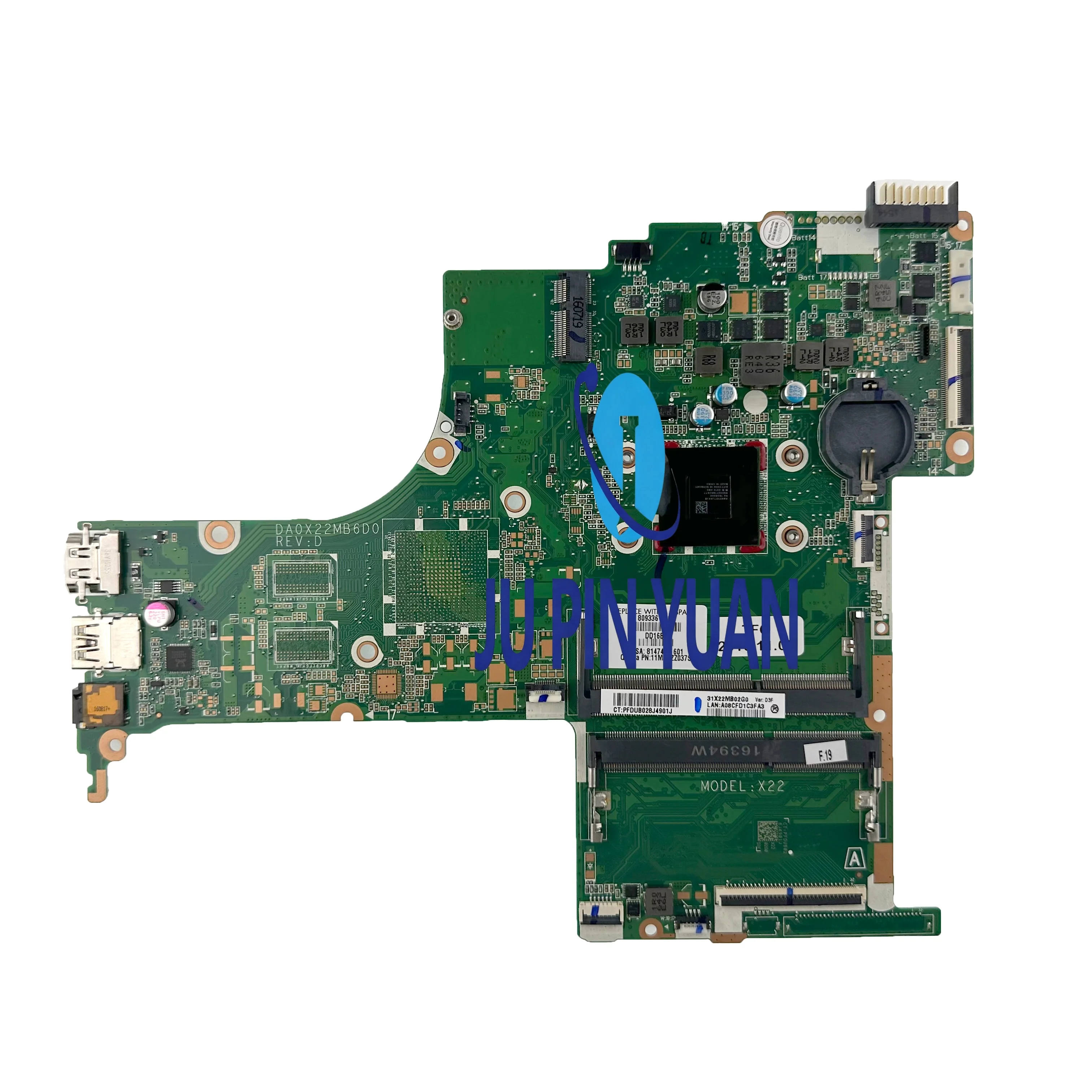 

809337-001 809336-001 809335-001 Материнская плата для ноутбука HP Pavilion 15-AB 15Z-AB00 809337-501 809336-501 809335-501 DA0X22MB6D0