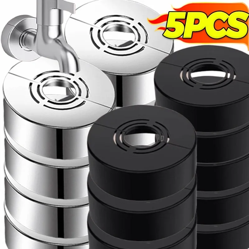 

Plastic Water Pipe Connector Cover Faucet Decorative Cover Detachable Heighten Valve Panel Shower Kitchen Bathroom Tap Accessory