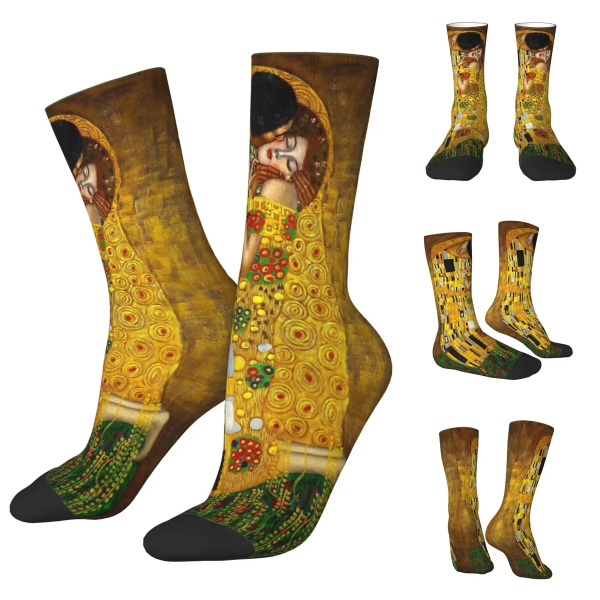 Gustav Klimt The Kiss Men and Women printing Socks,Leisure Applicable throughout the year Dressing Gift