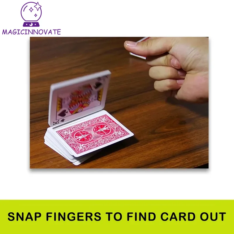 Finding the Card by Snapping Fingers or Blowing Magic Tricks Powerful Magic Props Easy Doing