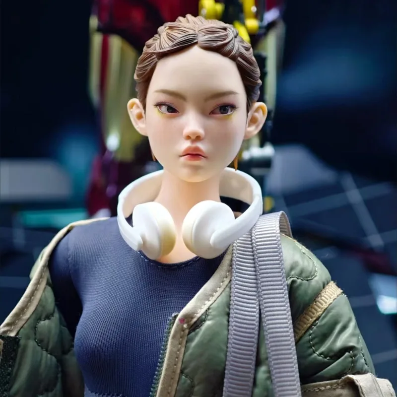 Auriculares en miniatura hechos a mano, soldado a escala 1/6, modelo de muñeca para figuras de acción de 12 pulgadas, accesorios para el cuerpo BJD