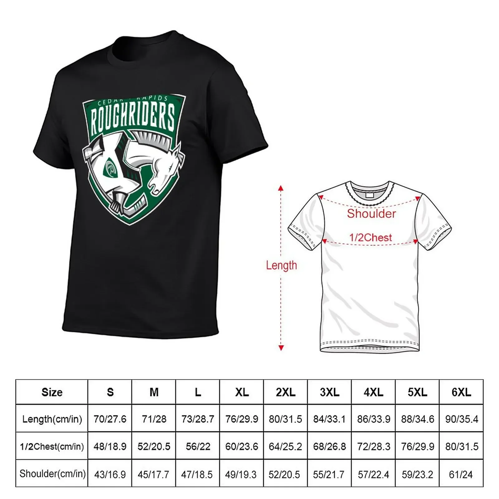 Cedar Rapids RoughRiders T-Shirt shirts graphic tee hippie clothes summer tops Aesthetic clothing shirts graphic tee men