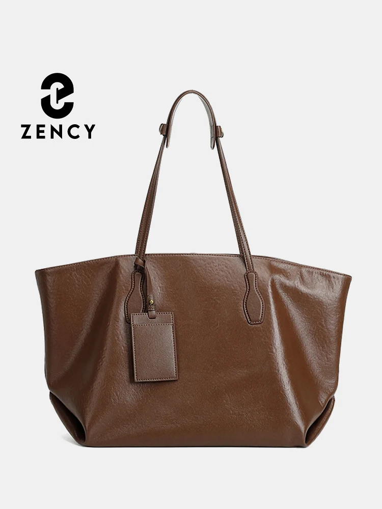 

Новинка 2025 года, коричневая женская сумка из 100% натуральной кожи, женская сумка на плечо, женская черная сумка-тоут, большая вместительная сумка-шоппер, зимние сумки