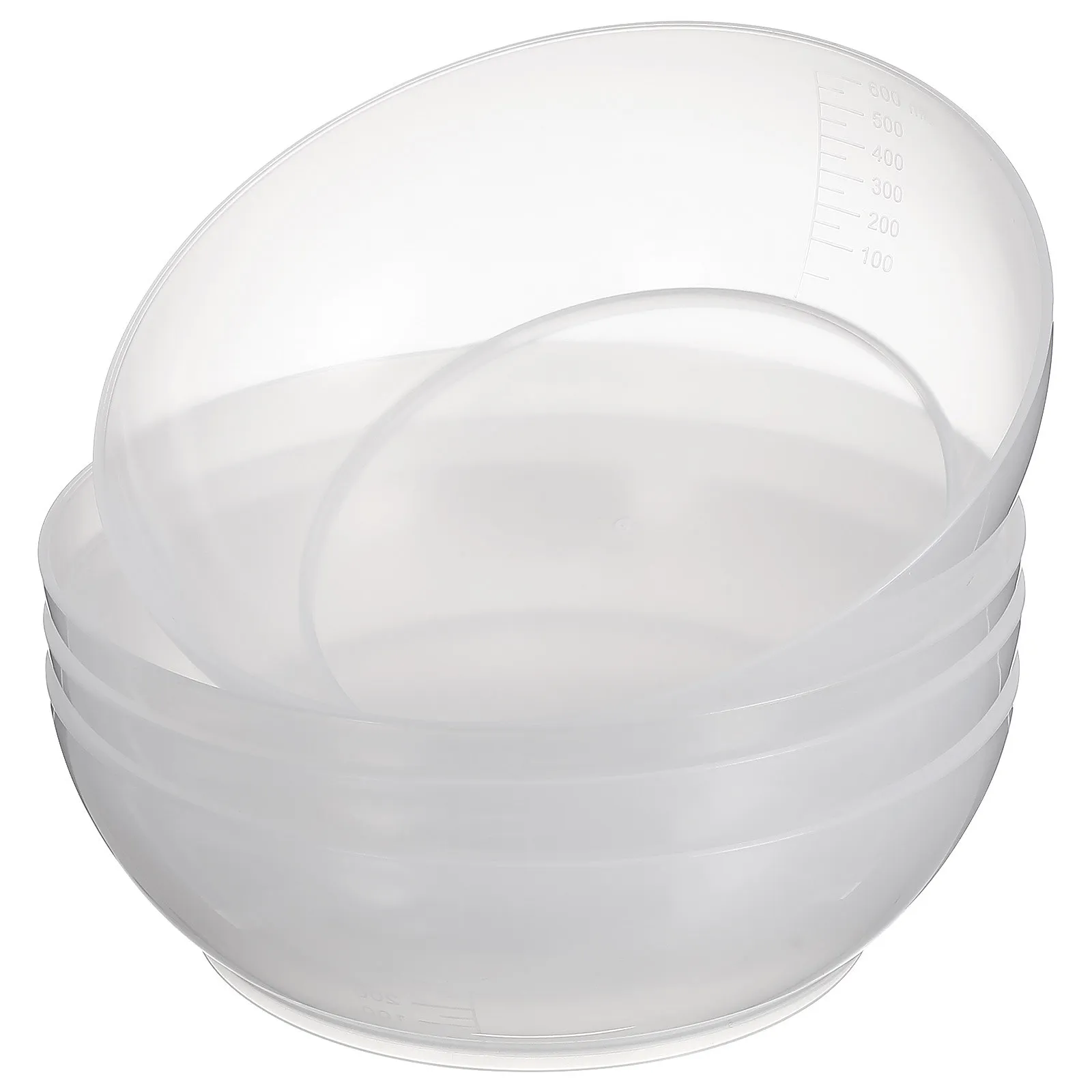 4Pcs Digital Kitchen Scale Accuracy Tray 600Ml Clear Food Weighing Bowl Stable Measuring Pan for Cooking Baking