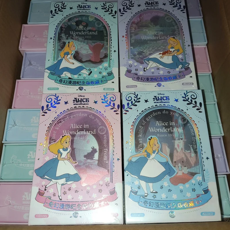 

Лидер продаж, подлинная серия Disney, коллекционные карты «Алиса в стране чудес», периферийные устройства аниме, карты с персонажами аниме, подарки-сюрпризы