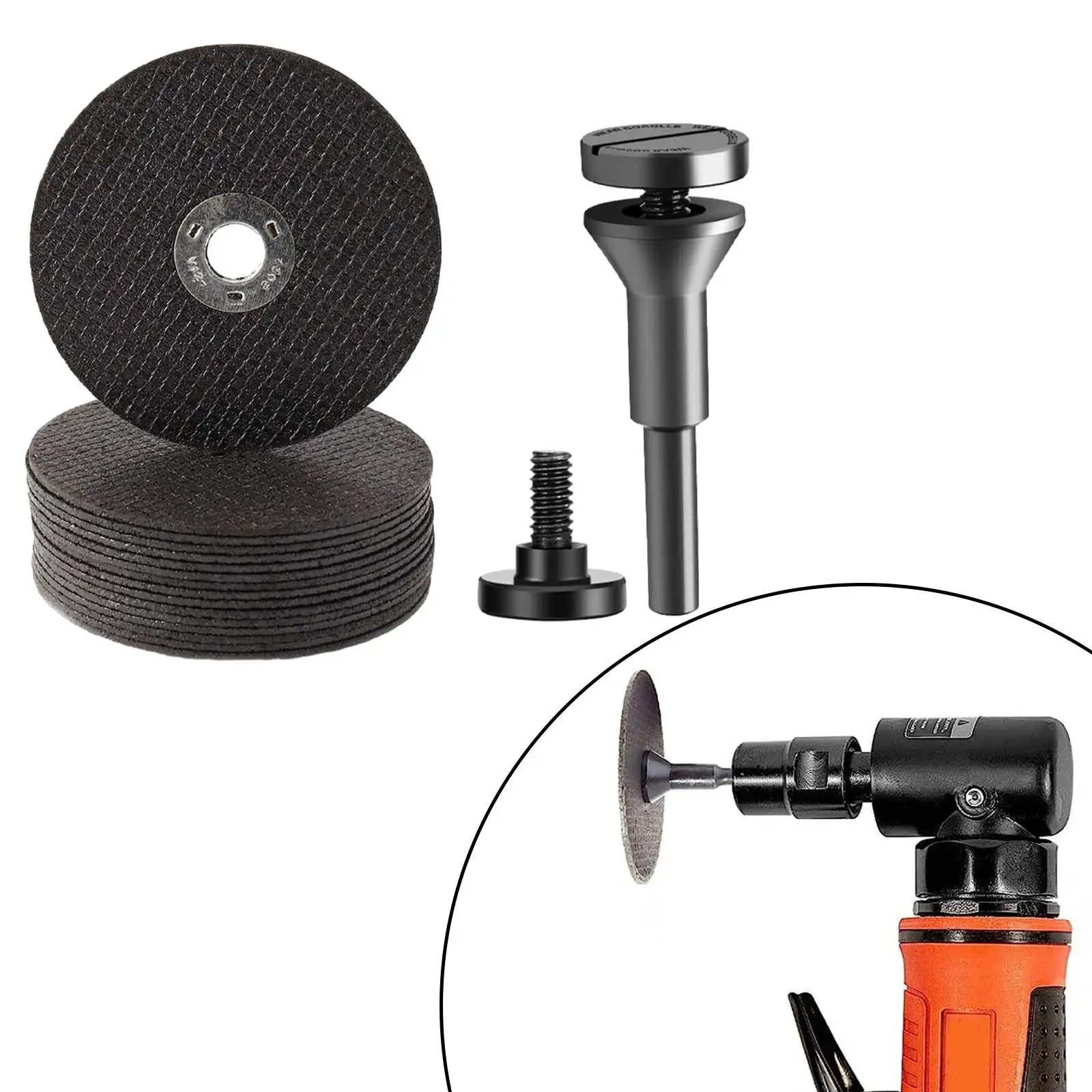 Drill Bit Tool Die Grinder Arbor 6/10 Adapter Accessories with 15 Cut-off Wheel