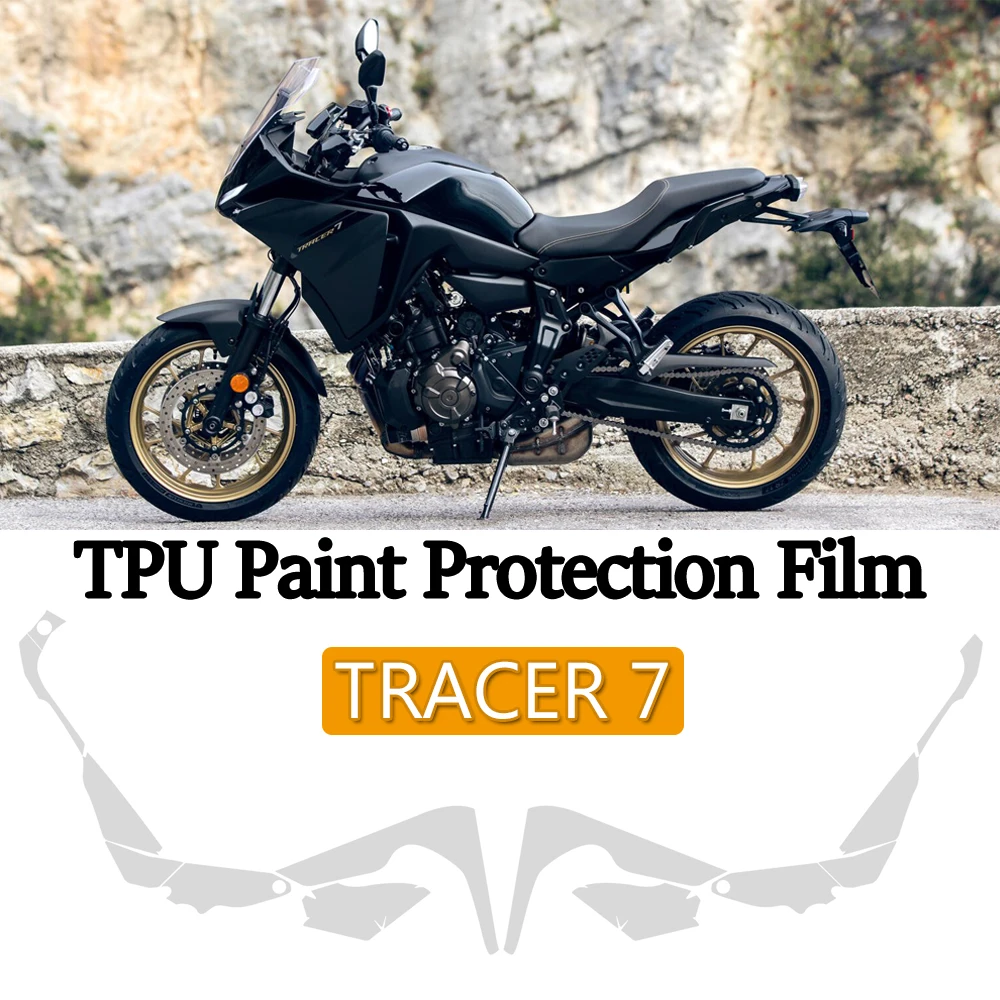 

Защитная пленка для обтекателя краски для Yamaha TRACER 7 PPF аксессуары ТПУ Защитная пленка для мотоцикла ТПУ Защита от царапин