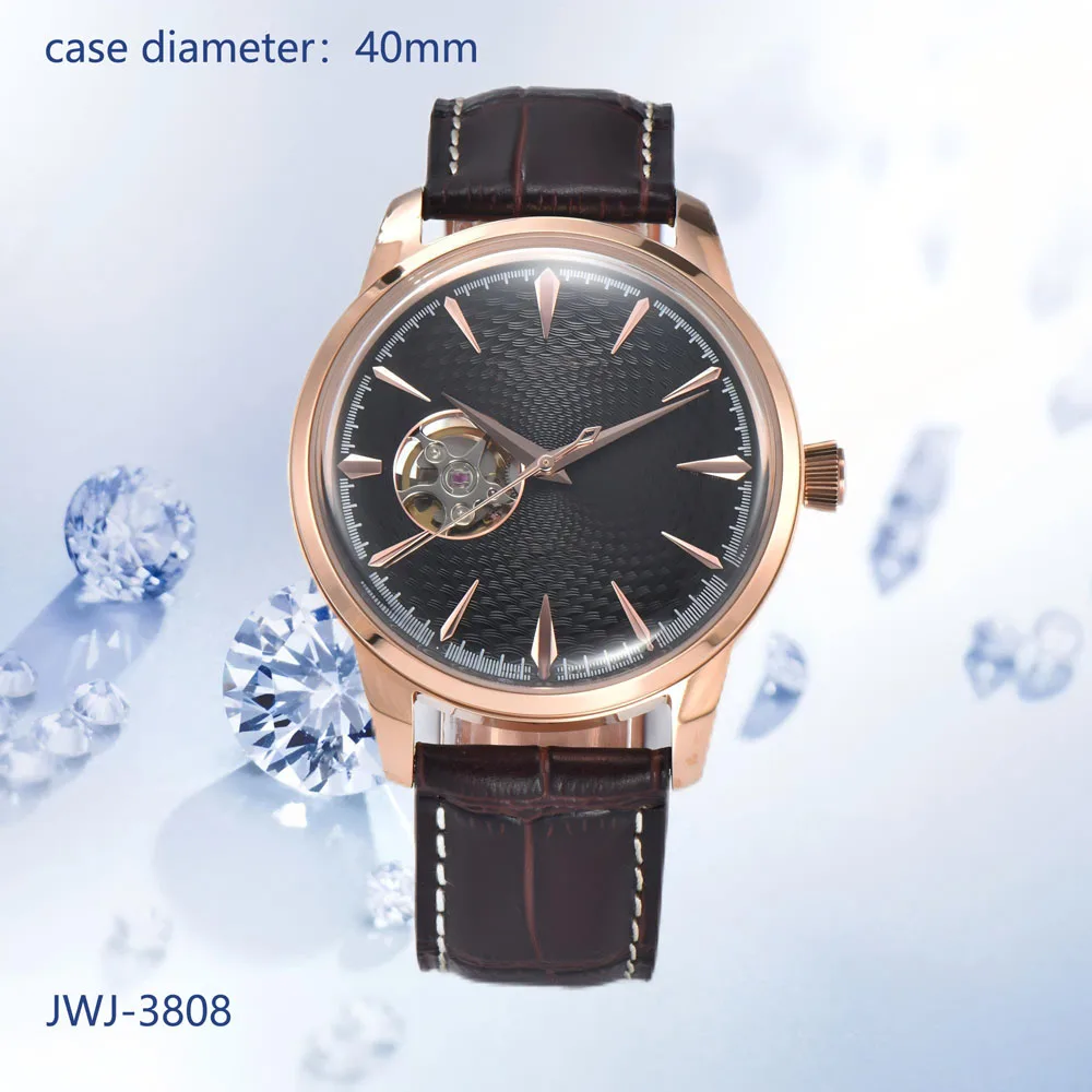 ساعة رجالية فاخرة يمكن تخصيص الشعارات 40 مللي متر ساعة بقرص PRESAGE NH38 وساعات حركة ميكانيكية أوتوماتيكية NH38