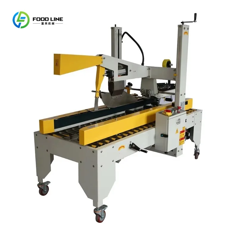 

Custom Electric Top Cover Folding Sealer for Carton Boxes Automatic Closer for Beverage Apparel Chemical Case Packaging