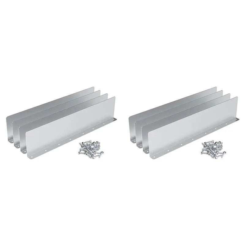 AC88-8Pcs Gutter Valley Splash Guard,Rainwater Valley Gutter Splash Guard, Rain Drip Gutter Guard For Shingle Roofs Corner
