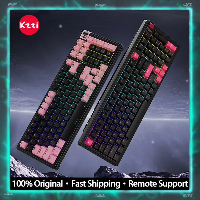 

Kzzi Ares98 HE Gaming Keyboard Hall Effect Switch RT 0.1mm Dynamic Key Stroke with Control Knob Hot Swappable Nano Coating PCB