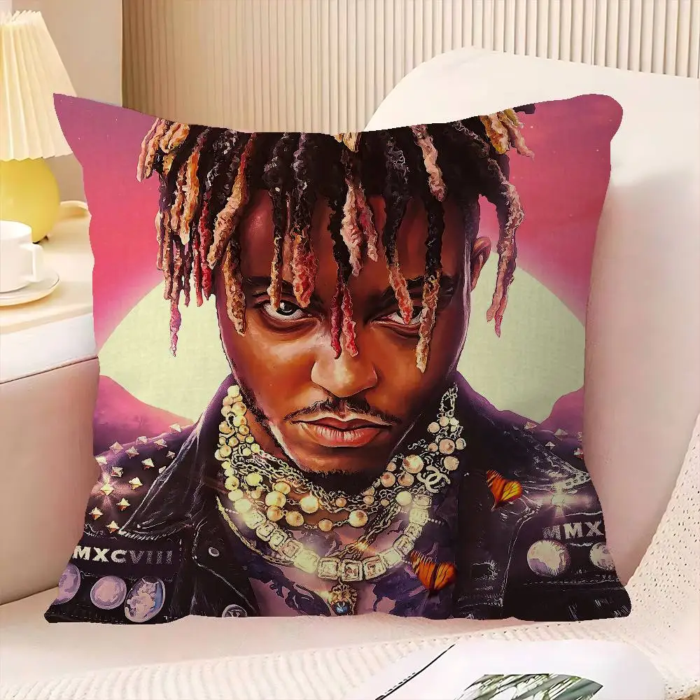 Hip-Hop J-Juice W-WRLD Cushion Cover Polyester Sofa Cushions Decorative Throw Pillows Home Decoration Pillowcover