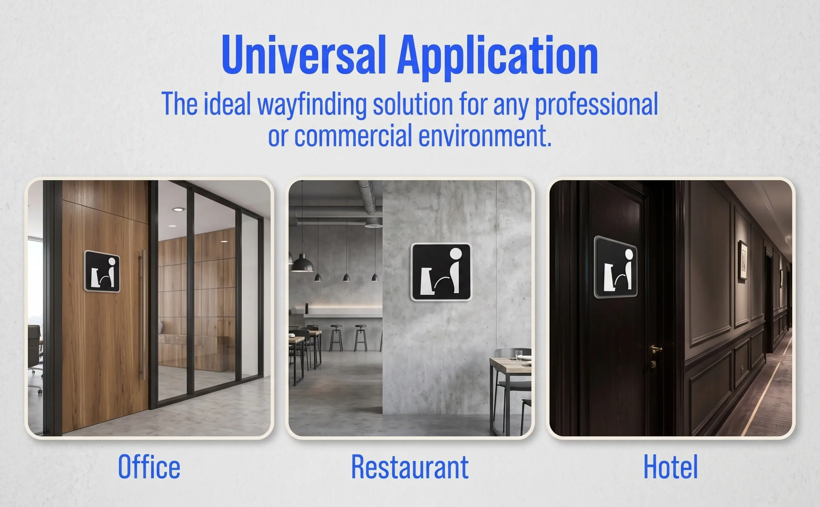 Acrylic Self Adhesive Toilet Door Sign Mens Bathroom Wall Art Wc Urinal Decoration for Hotel Office Restaurant
