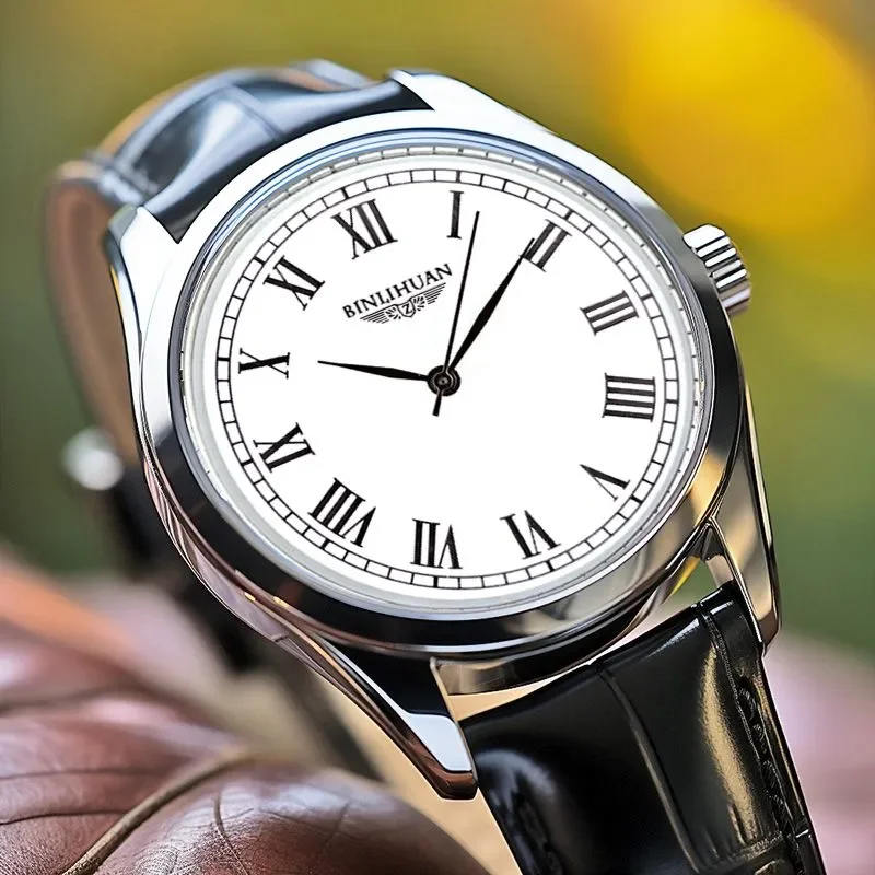 Top Brand Man Wristwatch Luxury Business Waterproof Men Watch For Men Quartz Clock Leather Men's Watches reloj+Box Men's Gift